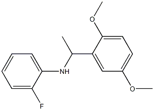 N-[1-(2,5-dimethoxyphenyl)ethyl]-2-fluoroaniline Struktur