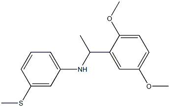 N-[1-(2,5-dimethoxyphenyl)ethyl]-3-(methylsulfanyl)aniline Struktur