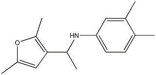 N-[1-(2,5-dimethylfuran-3-yl)ethyl]-3,4-dimethylaniline Struktur