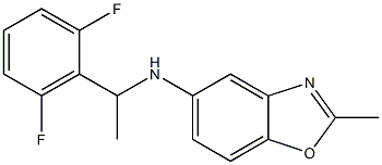 N-[1-(2,6-difluorophenyl)ethyl]-2-methyl-1,3-benzoxazol-5-amine Struktur