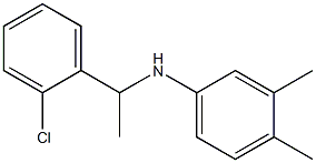 N-[1-(2-chlorophenyl)ethyl]-3,4-dimethylaniline Struktur