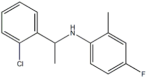 N-[1-(2-chlorophenyl)ethyl]-4-fluoro-2-methylaniline Struktur