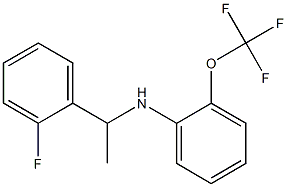 N-[1-(2-fluorophenyl)ethyl]-2-(trifluoromethoxy)aniline Struktur