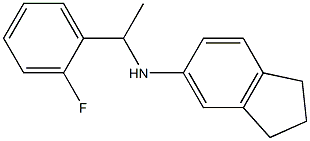 N-[1-(2-fluorophenyl)ethyl]-2,3-dihydro-1H-inden-5-amine Struktur