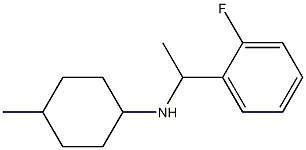 N-[1-(2-fluorophenyl)ethyl]-4-methylcyclohexan-1-amine Struktur