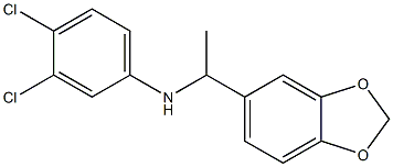 N-[1-(2H-1,3-benzodioxol-5-yl)ethyl]-3,4-dichloroaniline Struktur