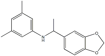 N-[1-(2H-1,3-benzodioxol-5-yl)ethyl]-3,5-dimethylaniline Struktur