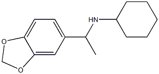 N-[1-(2H-1,3-benzodioxol-5-yl)ethyl]cyclohexanamine Struktur