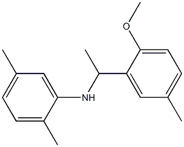 N-[1-(2-methoxy-5-methylphenyl)ethyl]-2,5-dimethylaniline Struktur