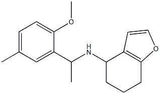 N-[1-(2-methoxy-5-methylphenyl)ethyl]-4,5,6,7-tetrahydro-1-benzofuran-4-amine Struktur