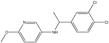 N-[1-(3,4-dichlorophenyl)ethyl]-6-methoxypyridin-3-amine Struktur