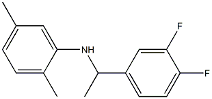 N-[1-(3,4-difluorophenyl)ethyl]-2,5-dimethylaniline Struktur