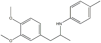 N-[1-(3,4-dimethoxyphenyl)propan-2-yl]-4-methylaniline Struktur