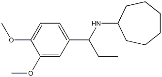 N-[1-(3,4-dimethoxyphenyl)propyl]cycloheptanamine Struktur