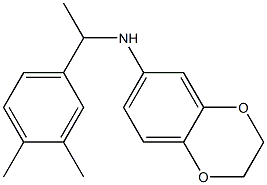 N-[1-(3,4-dimethylphenyl)ethyl]-2,3-dihydro-1,4-benzodioxin-6-amine Struktur