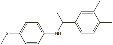 N-[1-(3,4-dimethylphenyl)ethyl]-4-(methylsulfanyl)aniline Struktur