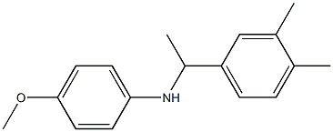 N-[1-(3,4-dimethylphenyl)ethyl]-4-methoxyaniline Struktur