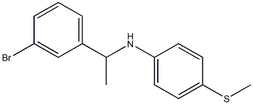 N-[1-(3-bromophenyl)ethyl]-4-(methylsulfanyl)aniline Struktur