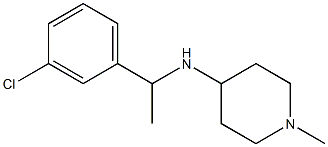 N-[1-(3-chlorophenyl)ethyl]-1-methylpiperidin-4-amine Struktur