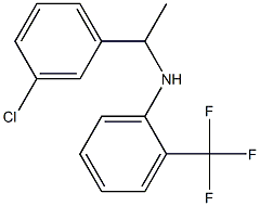 N-[1-(3-chlorophenyl)ethyl]-2-(trifluoromethyl)aniline Struktur