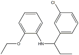 N-[1-(3-chlorophenyl)propyl]-2-ethoxyaniline Struktur