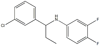 N-[1-(3-chlorophenyl)propyl]-3,4-difluoroaniline Struktur