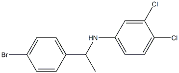 N-[1-(4-bromophenyl)ethyl]-3,4-dichloroaniline Struktur