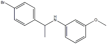 N-[1-(4-bromophenyl)ethyl]-3-methoxyaniline Struktur