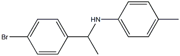 N-[1-(4-bromophenyl)ethyl]-4-methylaniline Struktur