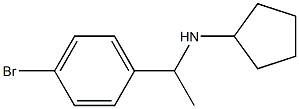 N-[1-(4-bromophenyl)ethyl]cyclopentanamine Struktur