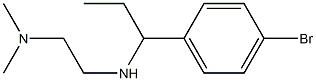 N'-[1-(4-bromophenyl)propyl]-N,N-dimethylethane-1,2-diamine Struktur