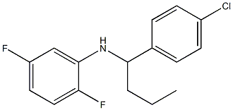 N-[1-(4-chlorophenyl)butyl]-2,5-difluoroaniline Struktur