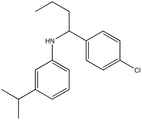 N-[1-(4-chlorophenyl)butyl]-3-(propan-2-yl)aniline Struktur