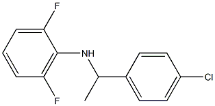 N-[1-(4-chlorophenyl)ethyl]-2,6-difluoroaniline Struktur