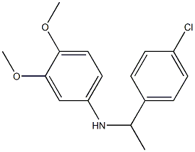 N-[1-(4-chlorophenyl)ethyl]-3,4-dimethoxyaniline Struktur