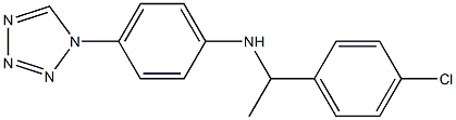 N-[1-(4-chlorophenyl)ethyl]-4-(1H-1,2,3,4-tetrazol-1-yl)aniline Struktur