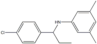 N-[1-(4-chlorophenyl)propyl]-3,5-dimethylaniline Struktur