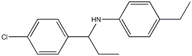 N-[1-(4-chlorophenyl)propyl]-4-ethylaniline Struktur