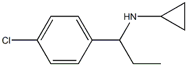 N-[1-(4-chlorophenyl)propyl]-N-cyclopropylamine Struktur