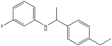 N-[1-(4-ethylphenyl)ethyl]-3-fluoroaniline Struktur