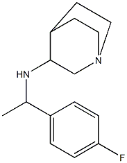 N-[1-(4-fluorophenyl)ethyl]-1-azabicyclo[2.2.2]octan-3-amine Struktur