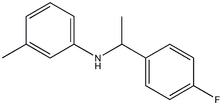 N-[1-(4-fluorophenyl)ethyl]-3-methylaniline Struktur