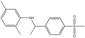 N-[1-(4-methanesulfonylphenyl)ethyl]-2,5-dimethylaniline Struktur