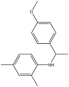 N-[1-(4-methoxyphenyl)ethyl]-2,4-dimethylaniline Struktur