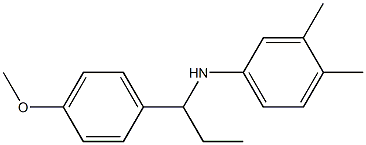 N-[1-(4-methoxyphenyl)propyl]-3,4-dimethylaniline Struktur