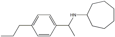 N-[1-(4-propylphenyl)ethyl]cycloheptanamine Struktur