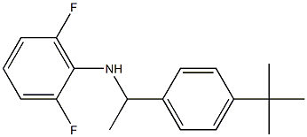 N-[1-(4-tert-butylphenyl)ethyl]-2,6-difluoroaniline Struktur