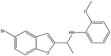 N-[1-(5-bromo-1-benzofuran-2-yl)ethyl]-2-methoxyaniline Struktur