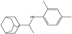 N-[1-(adamantan-1-yl)ethyl]-2,4-dimethylaniline Struktur