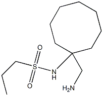 N-[1-(aminomethyl)cyclooctyl]propane-1-sulfonamide Struktur